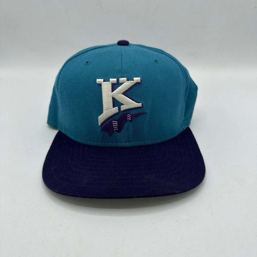 Vintage Charlotte Knights Hat Mens Baseball Snapback New Era MiLB‎ 90s